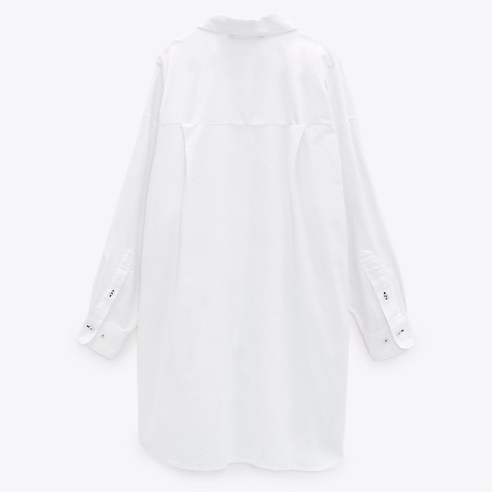NWT Zara Oversized Poplin Shirt - Picture 6 of 11